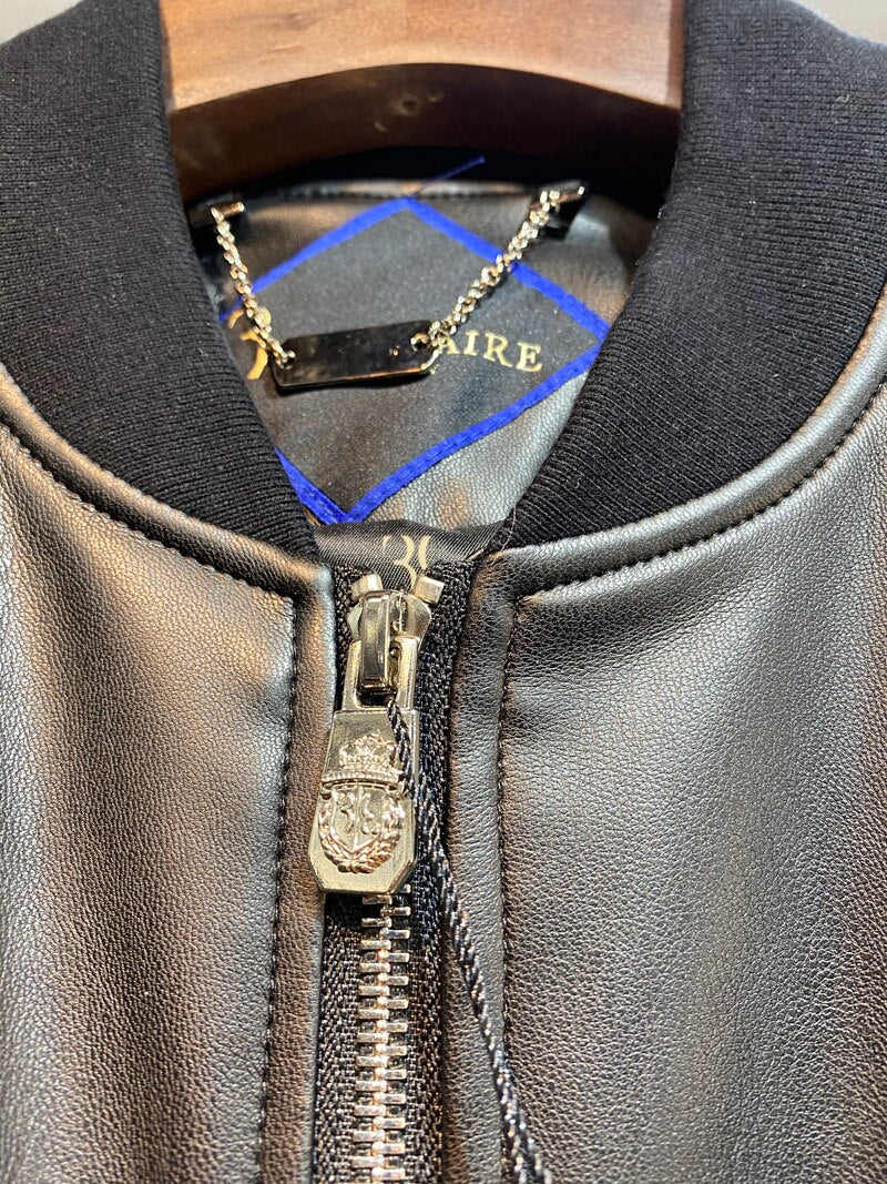 men casual embroidery zipper M-XXXL  Coat