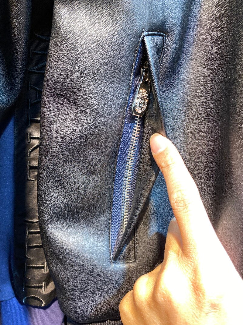 men casual embroidery zipper M-XXXL  Coat