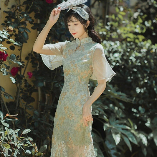 Chinese Style Cheongsam Women Dress