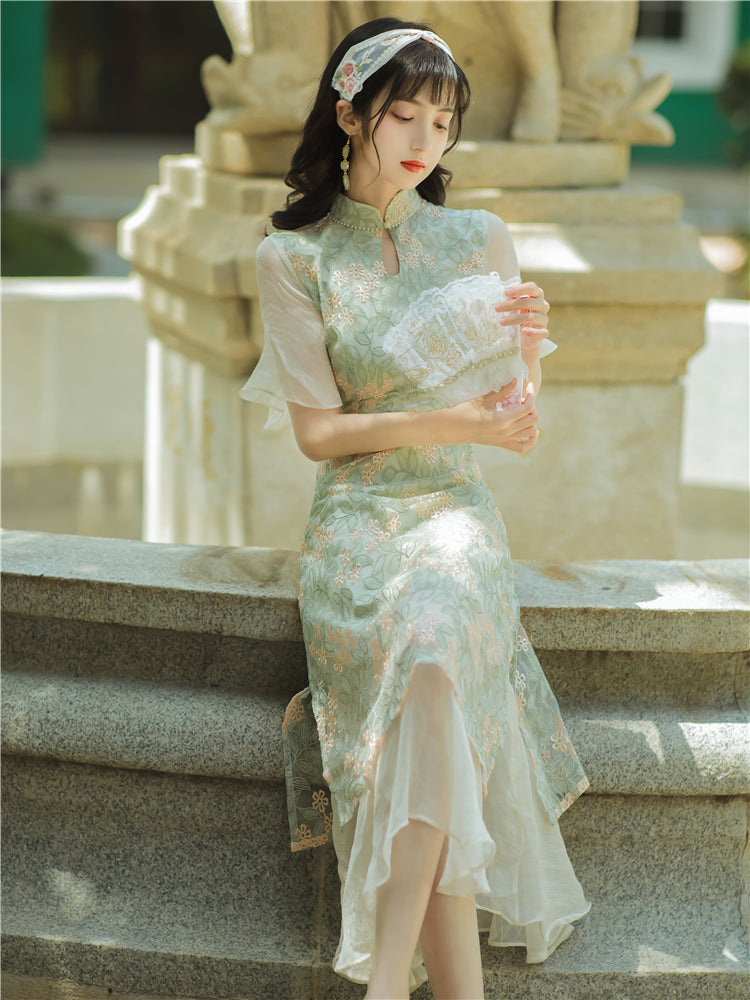 Chinese Style Cheongsam Women Dress