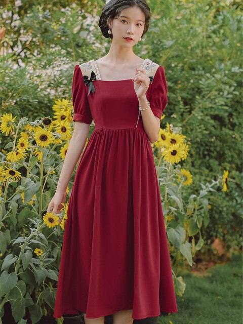 Women Dress Sweet Vintage Fairy Dresses - LiveTrendsX