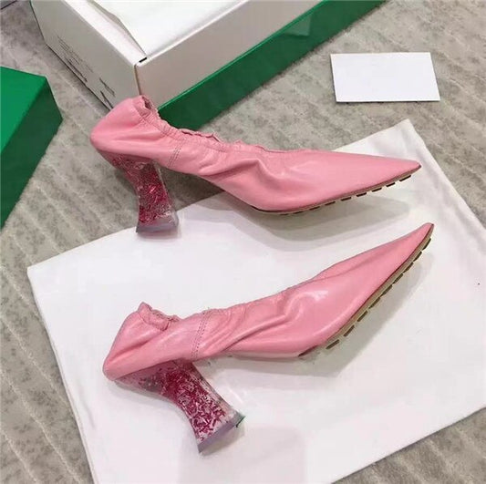 2021 High Heels Glitter Elasticated Leather - LiveTrendsX