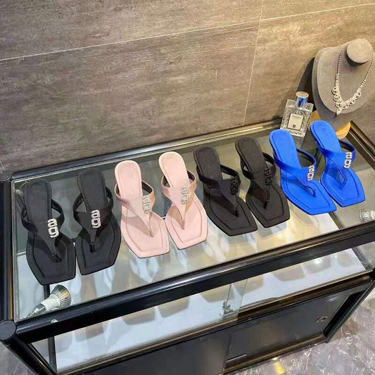 new trendy flip flops stiletto silk - LiveTrendsX