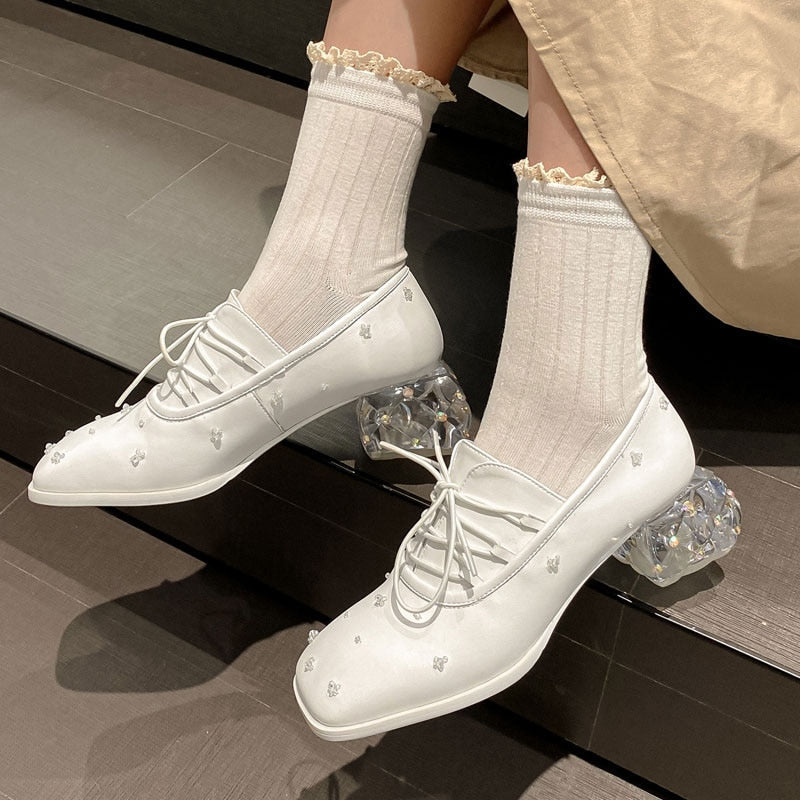Retro String Bead Loafers woman 2021 - LiveTrendsX