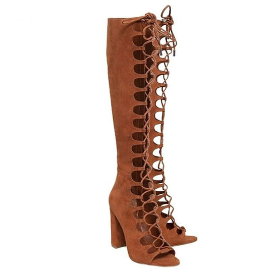 Stylish Gladiator High Heels Shoes - LiveTrendsX