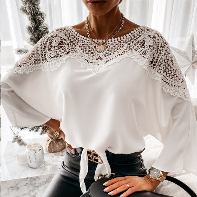 New Crochet Embroidery Lace Blouses