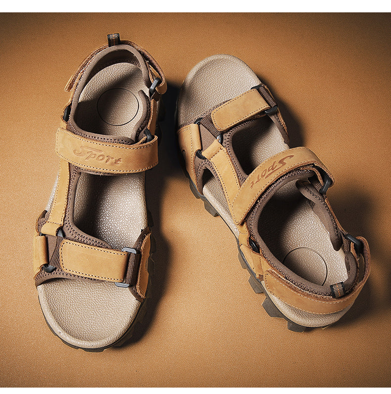 High quality Men Sandals Genuine Leather - LiveTrendsX