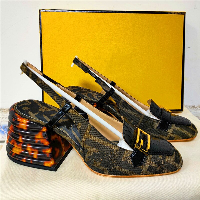 ladies high heel sandals with metal buckle - LiveTrendsX