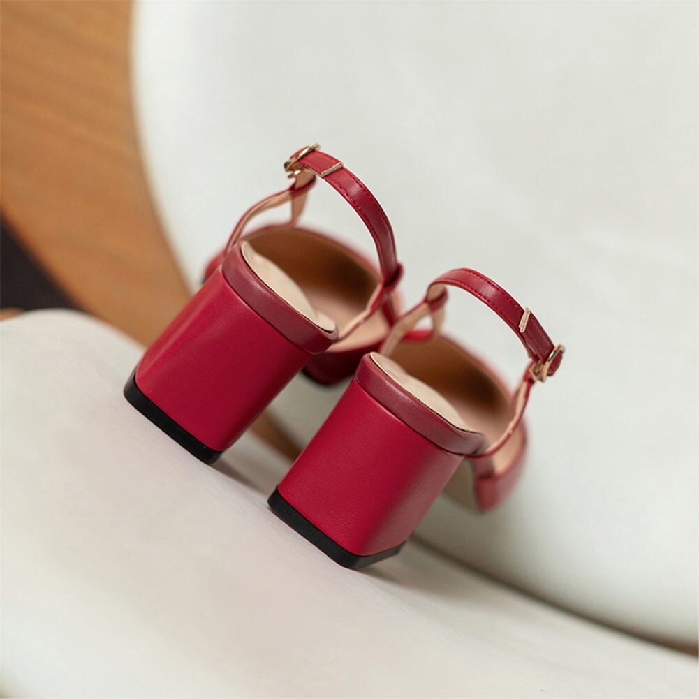 Elegant Patchwork Genuine Leather Sandals