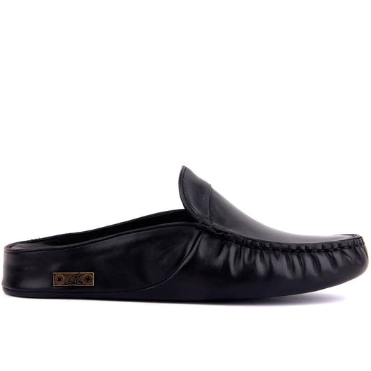 Cow Leather Men Home Casual Slipper Applicable Indoor