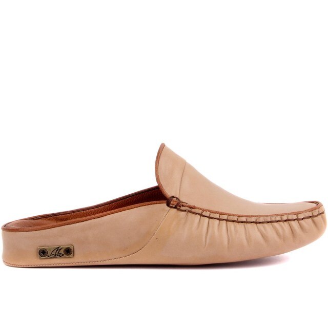 Cow Leather Men Home Casual Slipper Applicable Indoor