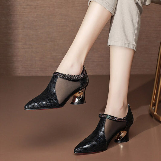 Woman Sandals Ladies Mesh Ankle Boot