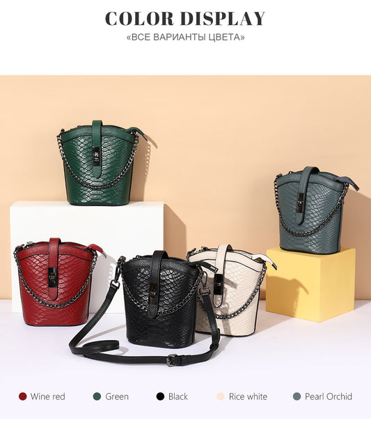 Bucket Style Messenger Crossbody Bags