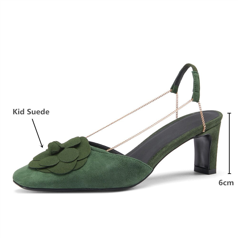 Fashion Women Kid Suede Sandals
