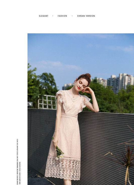 Summer Dress Office Lace Maxi Dress