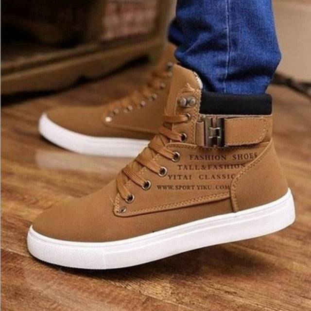 Men frosted suede casual shoes
