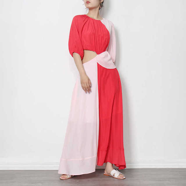 Korea Chic Casual Trend Women Midi Dress