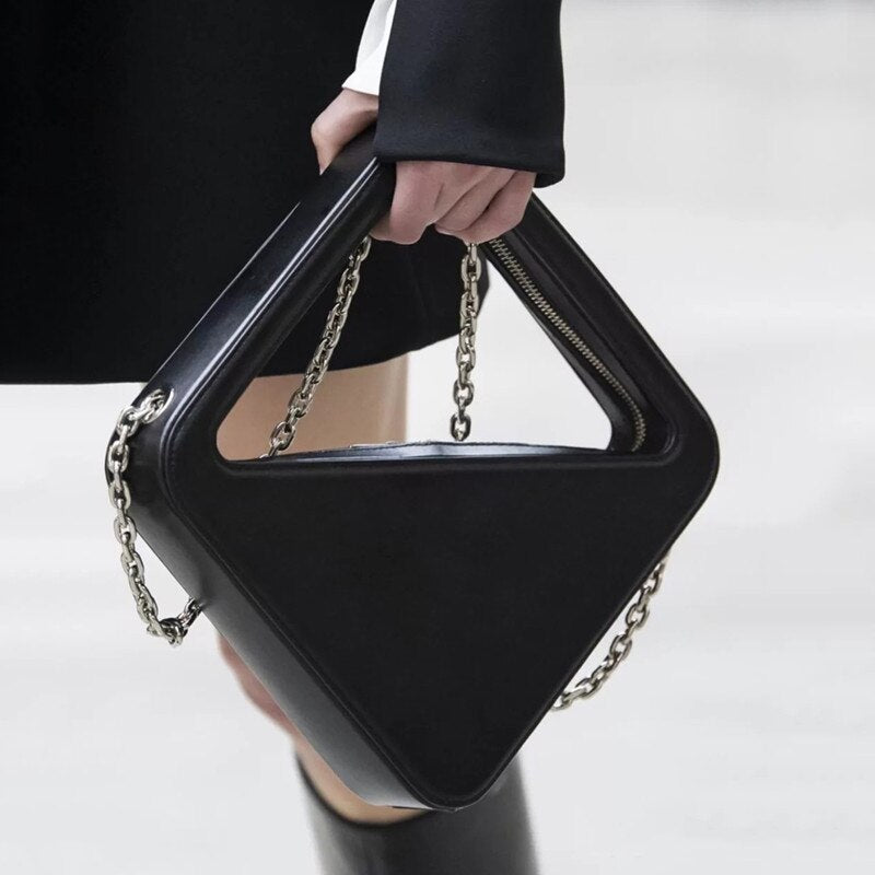 Fashion design personality diamond handbag