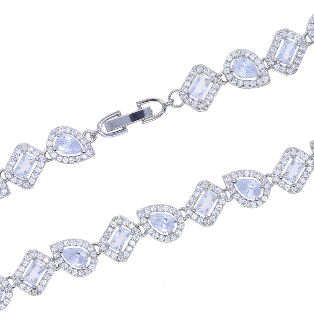 女性用ウェディングジュエリー 幾何学的 CZ ティアドロップ ラウンド