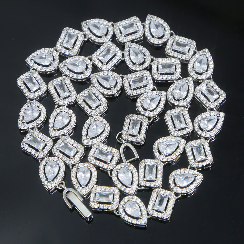 女性用ウェディングジュエリー 幾何学的 CZ ティアドロップ ラウンド