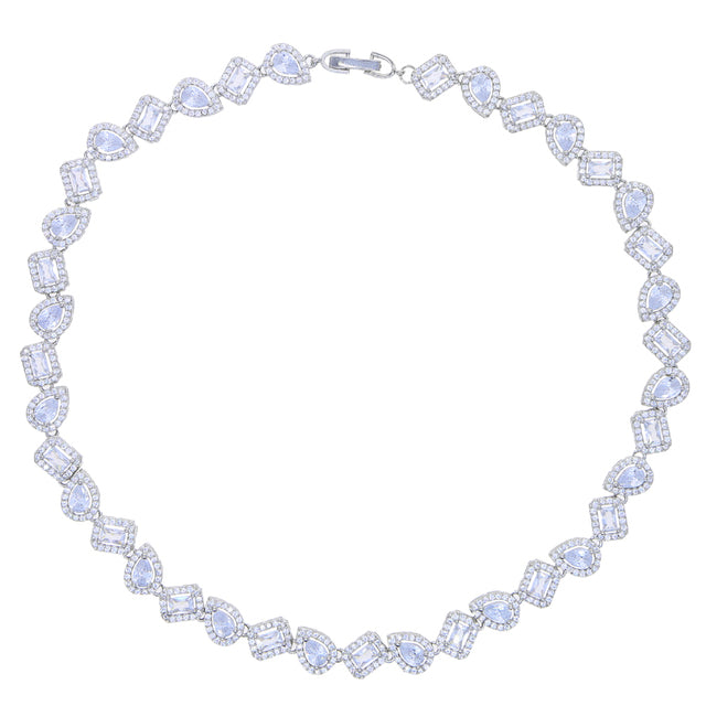 女性用ウェディングジュエリー 幾何学的 CZ ティアドロップ ラウンド