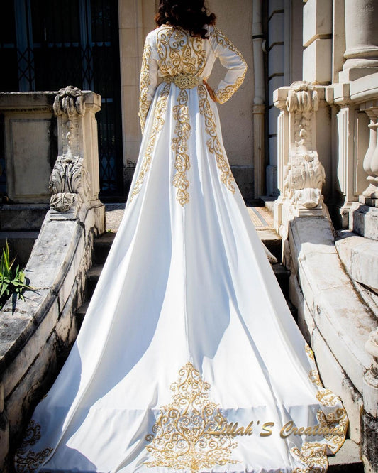 Wedding Dress With Applique Saudi Arabia Special  Prom Dress