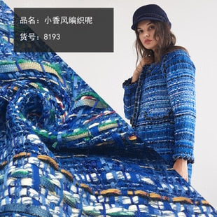 新しいブルーツイードジャケットスーツ