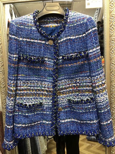 New blue tweed jackets suits