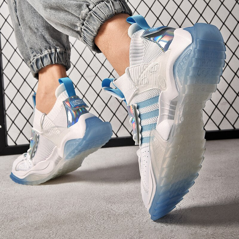 男性用シャインライトランニングシューズ