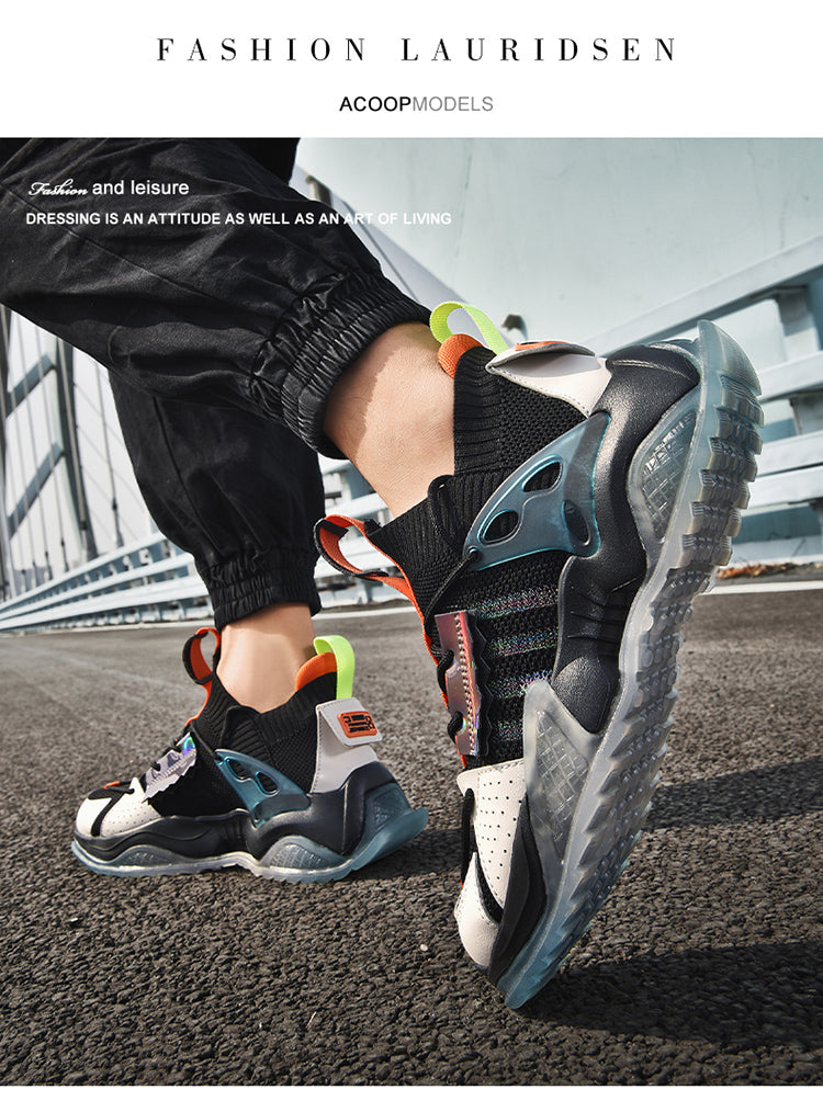 男性用シャインライトランニングシューズ