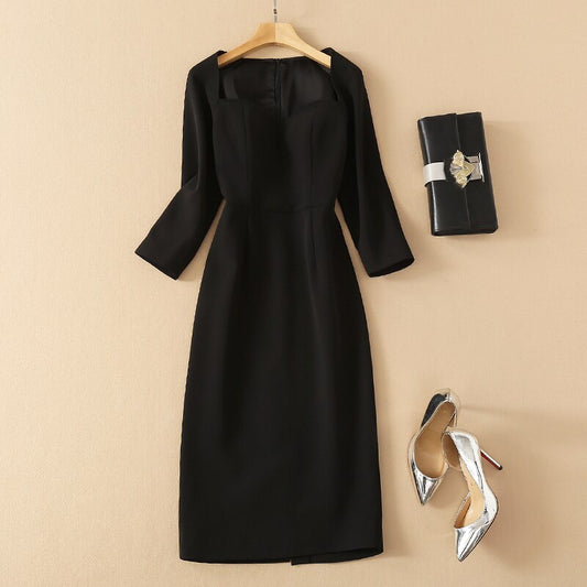 Vintage Elegant Chic Party Midi Dress