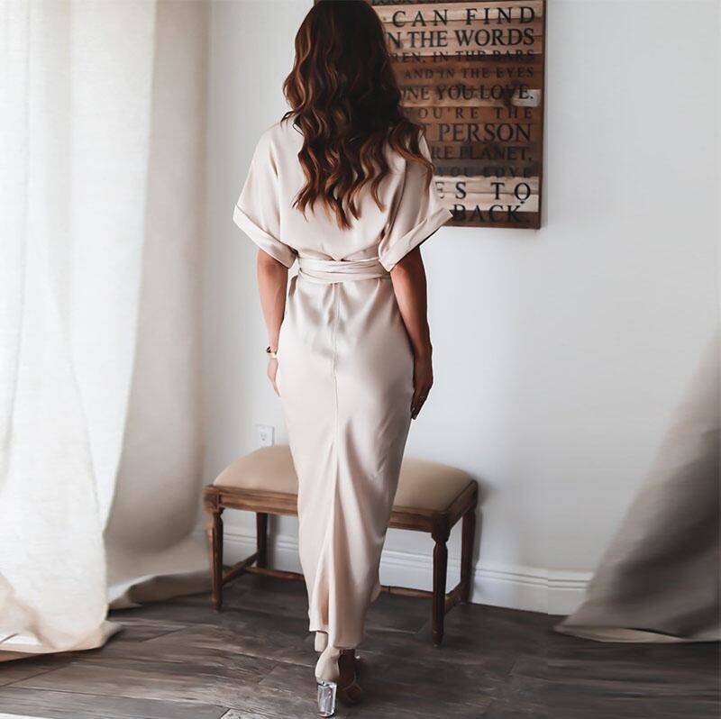 Ladies Office V Neck Party Dresses