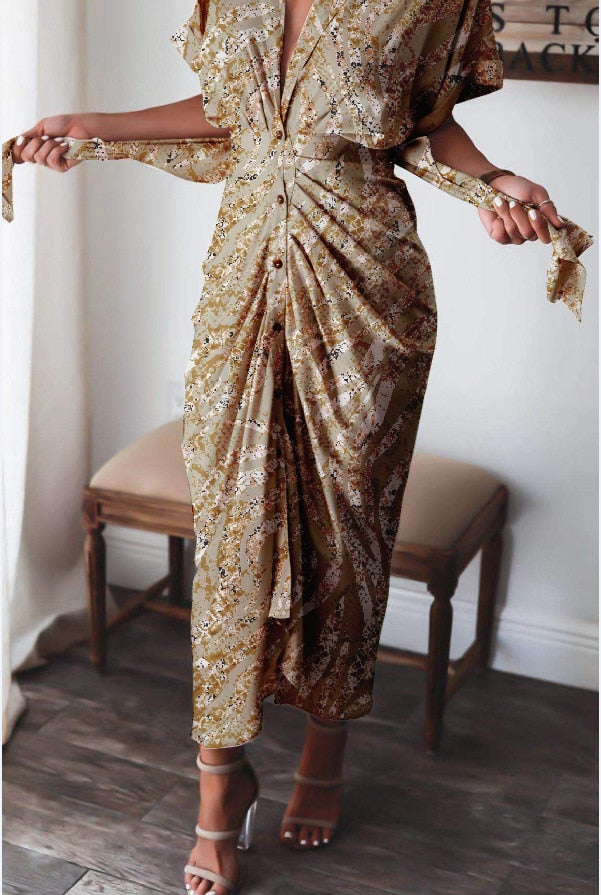 Ladies Office V Neck Party Dresses