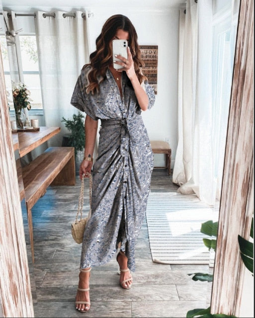 Ladies Office V Neck Party Dresses