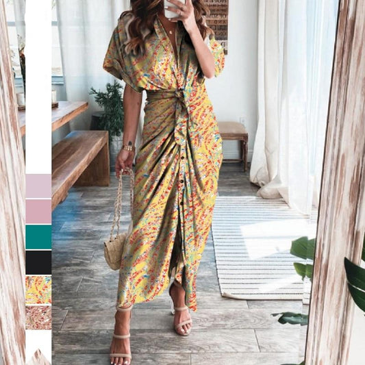 Ladies Office V Neck Party Dresses