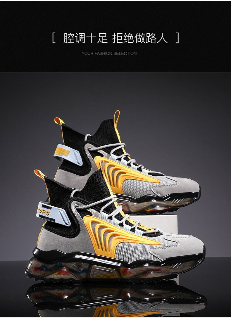 男性用ファッションスニーカーランニングシューズ