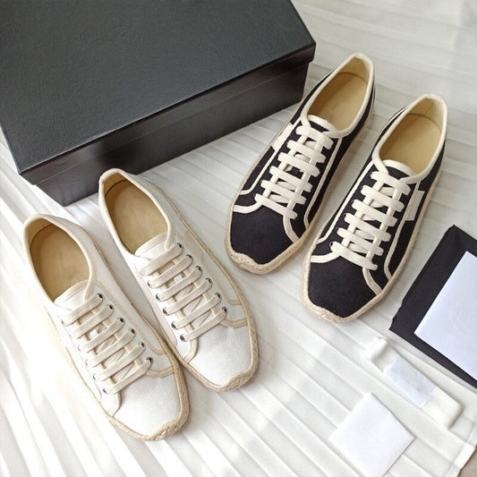 Women Straw Woven Bottom Shoes