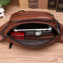 Load image into Gallery viewer, Products Men Genuine Leather Waist Chest Bags

