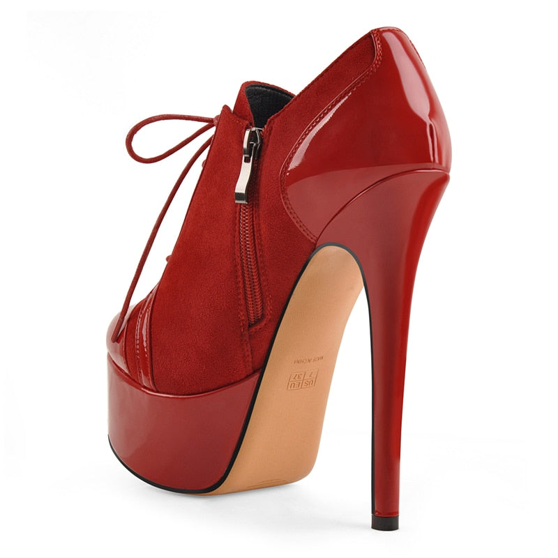 Sexy High Heel Platform Ankle Booties Stilettos Nightclub Pumps