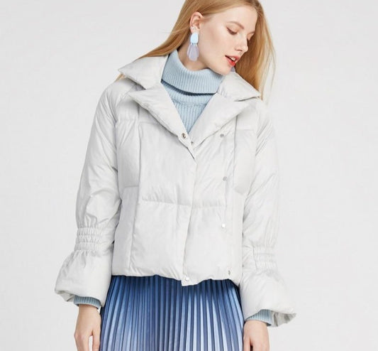 Women's Double-breasted Loose Down Outwear  Jacket