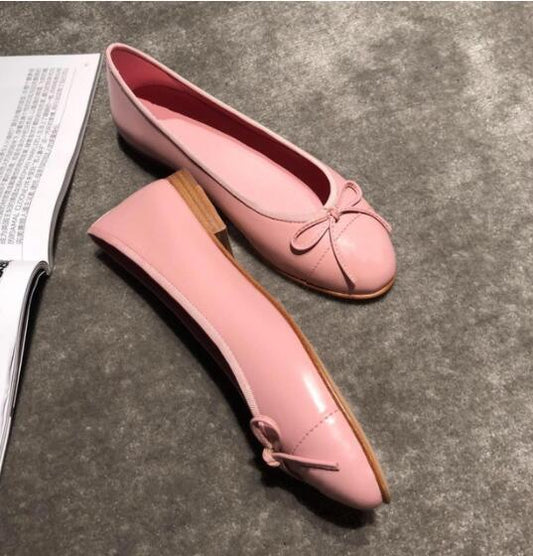 Woman Cow Leather Flat Shoes