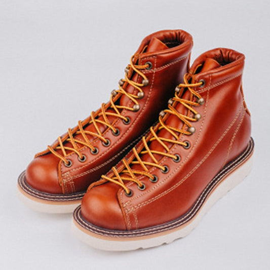 ソフトレザーブーツ メンズ ミリタリー