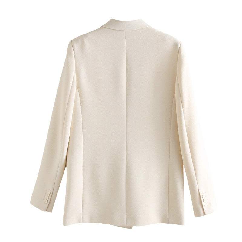 Pockets Female Outerwear Chic Tops