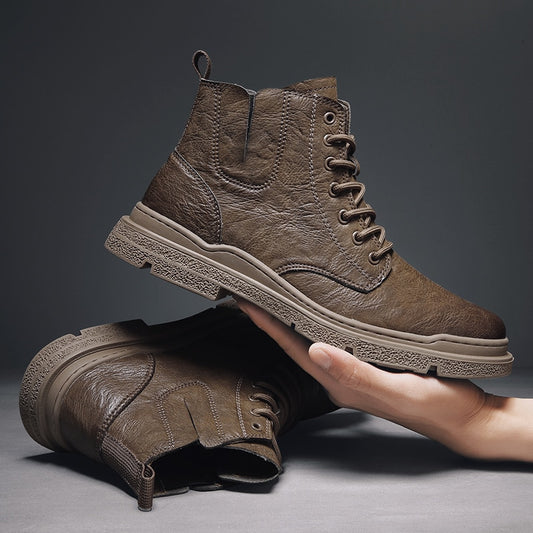 メンズ カジュアル 英国製 ハンドメイド ツーリング アンクルブーツ