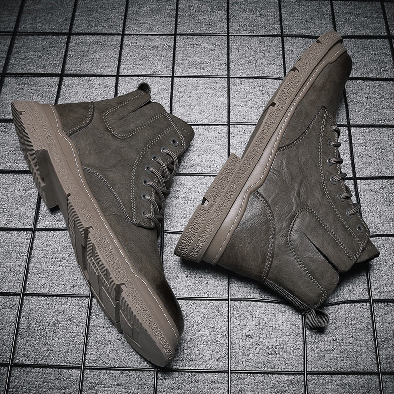 メンズ カジュアル 英国製 ハンドメイド ツーリング アンクルブーツ