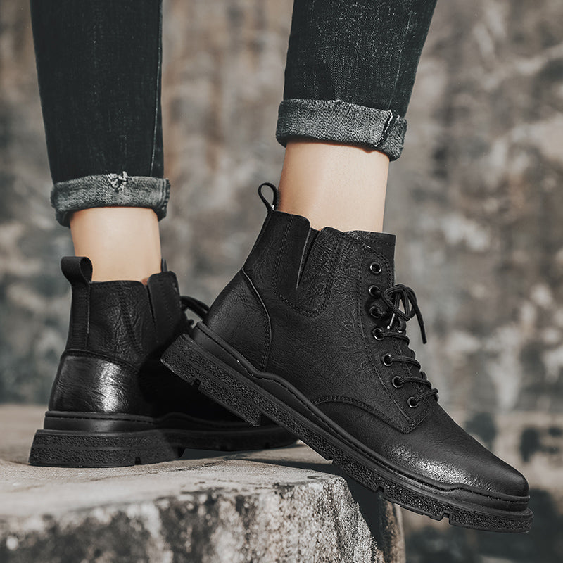 メンズ カジュアル 英国製 ハンドメイド ツーリング アンクルブーツ