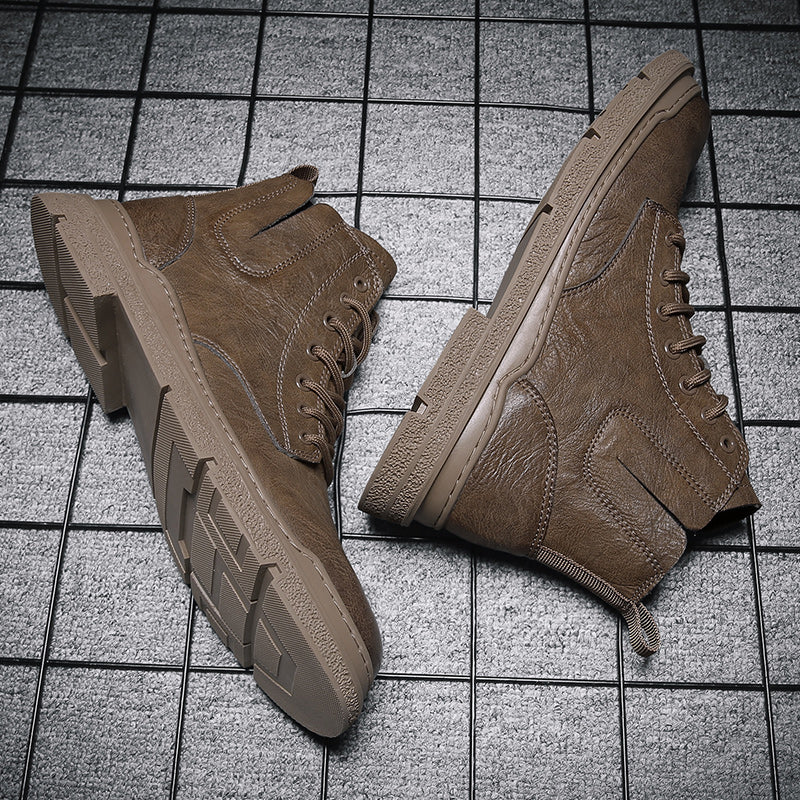 メンズ カジュアル 英国製 ハンドメイド ツーリング アンクルブーツ