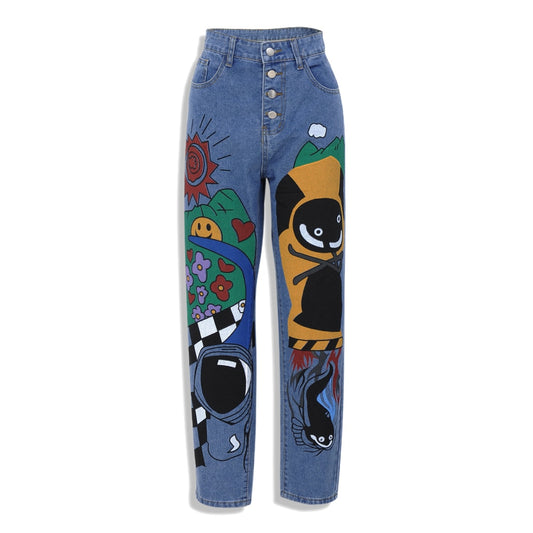 Pants Female Hight Waist Denim Jean