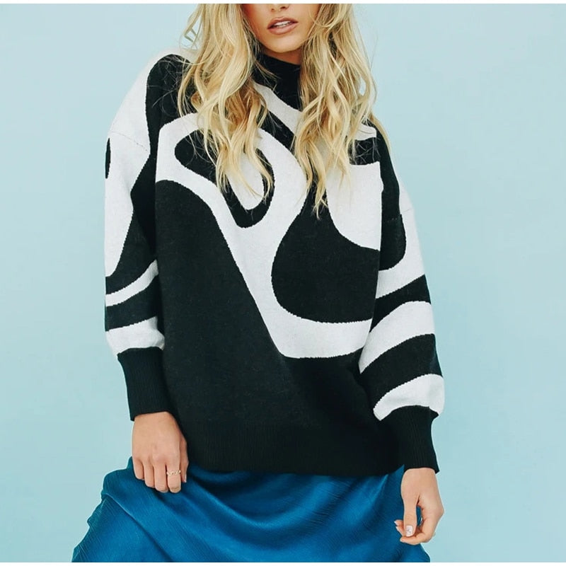 Soft Loose Tops Lady Long Sleeve Sweaters