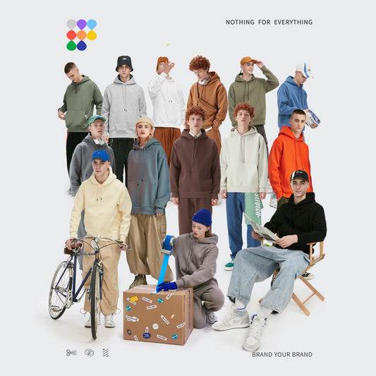 Mens Thick Hip Hop Pure Hoodies